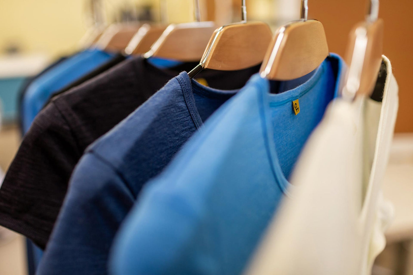 Colorful clothing on the hanger