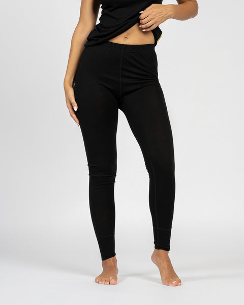 Damebukser 160 Merino Sort