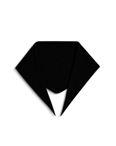 Produktbillede af strikket kashmir-bandana på hvid baggrund