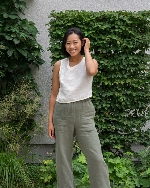 Forklæde Åben Ryg Kort Top Serena