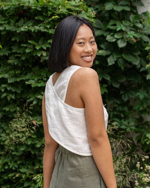 Forklæde Åben Ryg Kort Top Serena