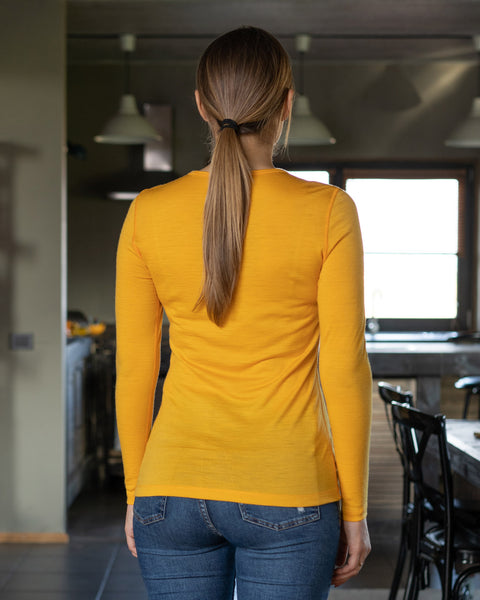 Dame 160 Termo Langærmet Trøje Gul