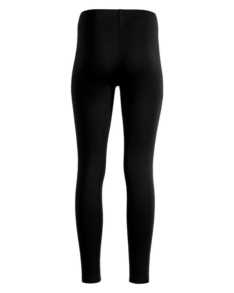 menique 250gsm dameleggings i sort farve, set bagfra.