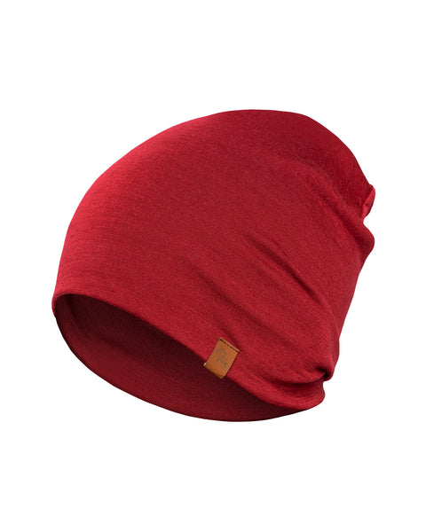 Women's Merino Beanie Royal Cherry