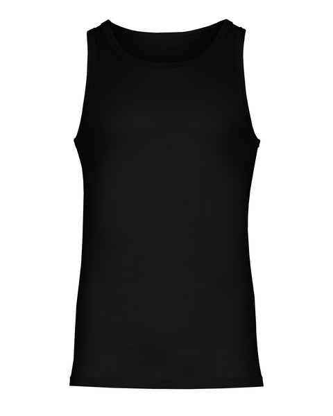 Herre Merino Tanktop Sort