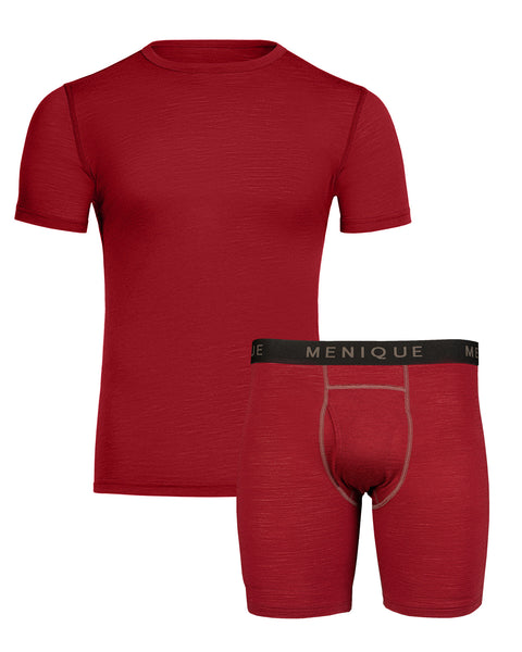 Men's T-Shirt & Boxers 2-Piece Royal Cherry