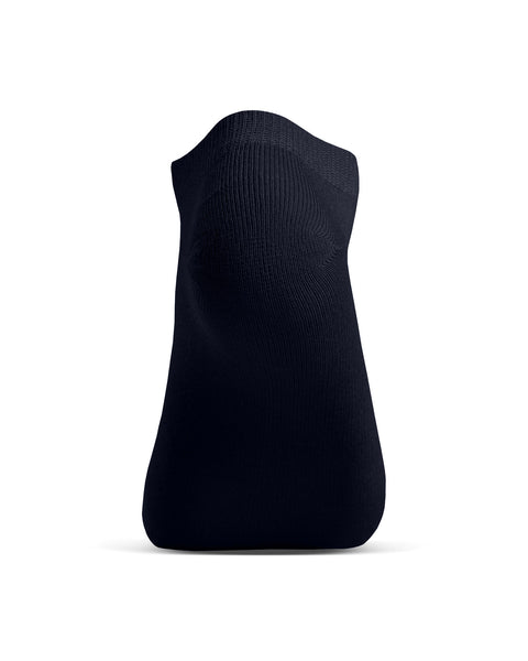 Blå bambus ankelstrømpe, hæl- og såludsigt, blød fugttransporterende kort strømpe