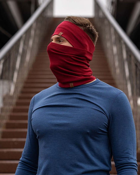 Herresæt med pandebånd og halsedisse Royal Kirsebær