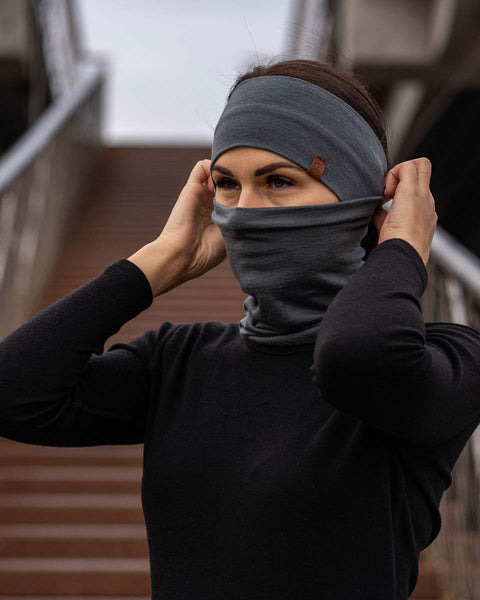 Damehovedbånd 160 Merino Perfekt Grå