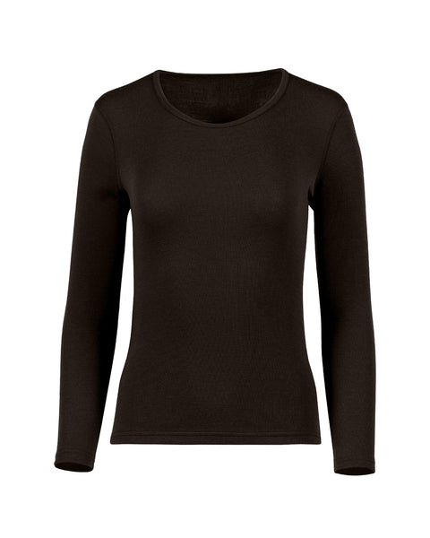 Women's 250 Thermal Long Sleeve Top Chocolate Brown