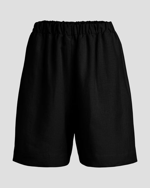 100 % hør lange shorts.