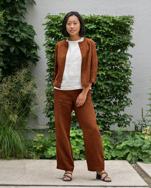 Linned Afslappet Blazer Eden