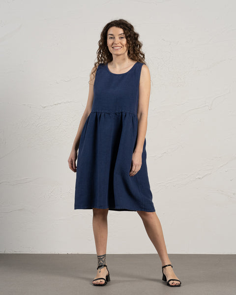 Smock Dress Eliza Storm Blue