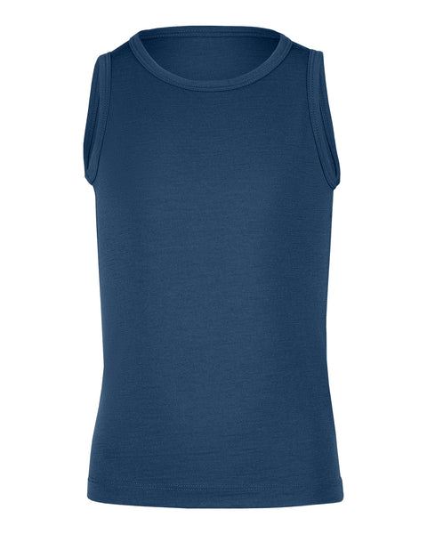 Børneærmeløs undertrøje i denim