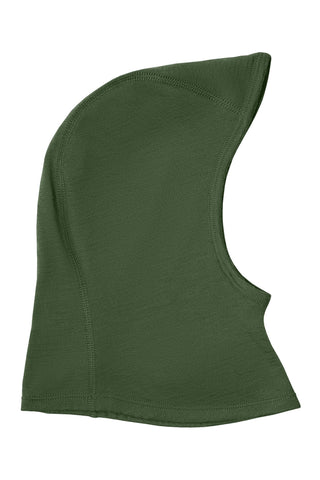 160 Merino Wool Balaclava for Kids - 6-24M / Dark Green