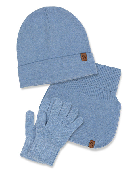 Kids' Knit Beanie, Dickie &amp; Gloves 3-Piece