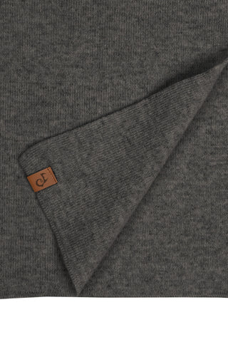 Kids' Knit Scarf Cashmere Blend - One Size / Dark Gray