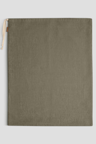 Opbevaringspose i hør til organisering - 56 x 71 cm / Stengrøn