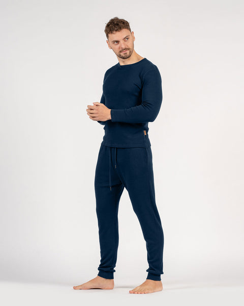 Herre 250 Merino Sweatbukser Mørkeblå