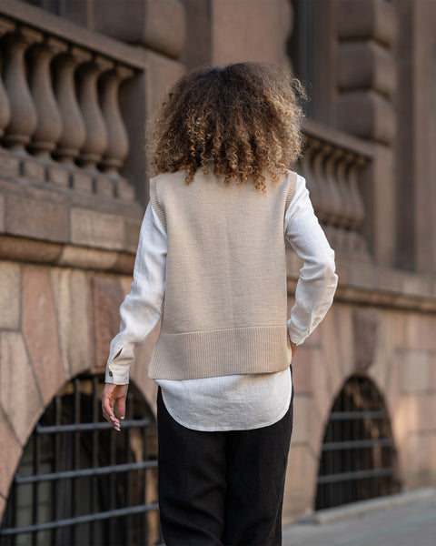 Damevest i merinould Isla