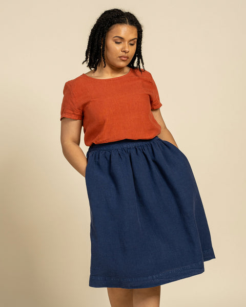 Midi Skirt Sophia storm blue