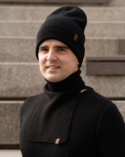 Herre Dickie Halsvarmer Strikket Merinould