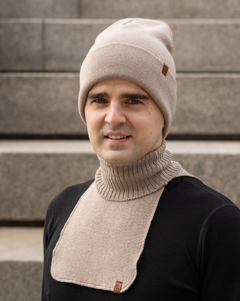 Herre Dickie Halsvarmer Strikket Merinould