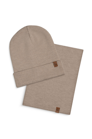Men's Knit Beanie & Gaiter 2-Piece - One Size / Creamy Beige