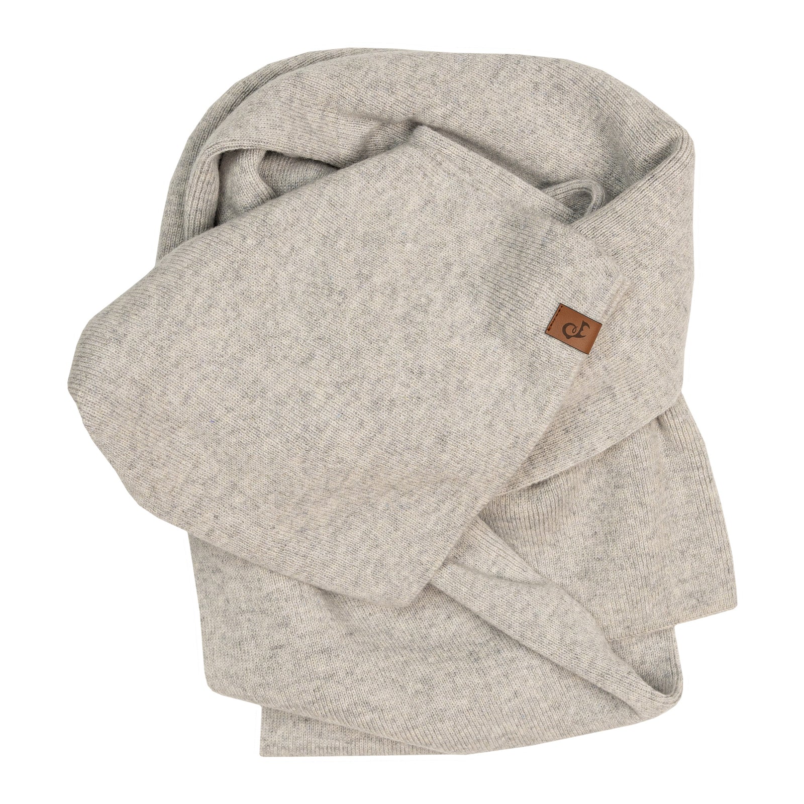 Strikket halstørklæde til kvinder i merinould og kashmir