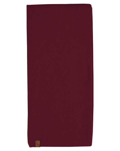 Dame strikket tørklæde Merino royal kirsebær