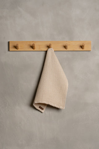 Waffle Bathroom Towel - Face towel / Sand Brown