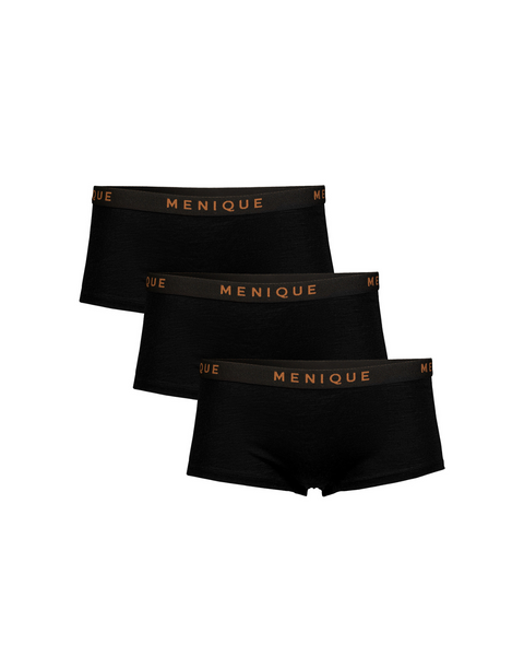 Menique dameunderbukser boxershorts i farven sort