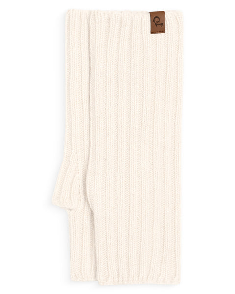 Packshot af menique damehåndleds handsker i farven hvid på hvid baggrund