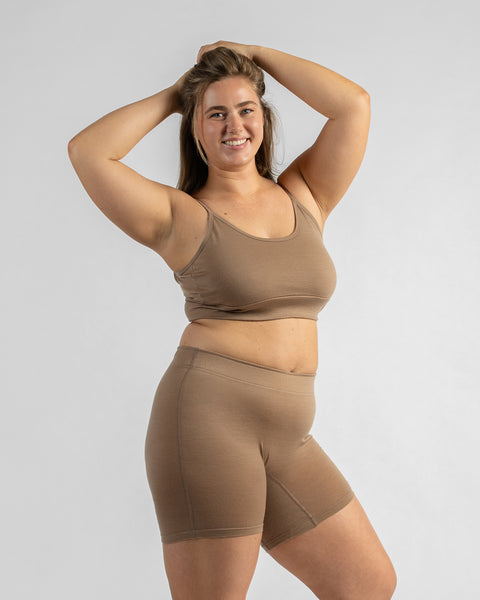 Women's Natural 100% Merino Wool Bralette
