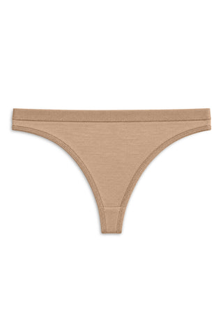 Dame trusser i merinould med snorbag - XS / Beige