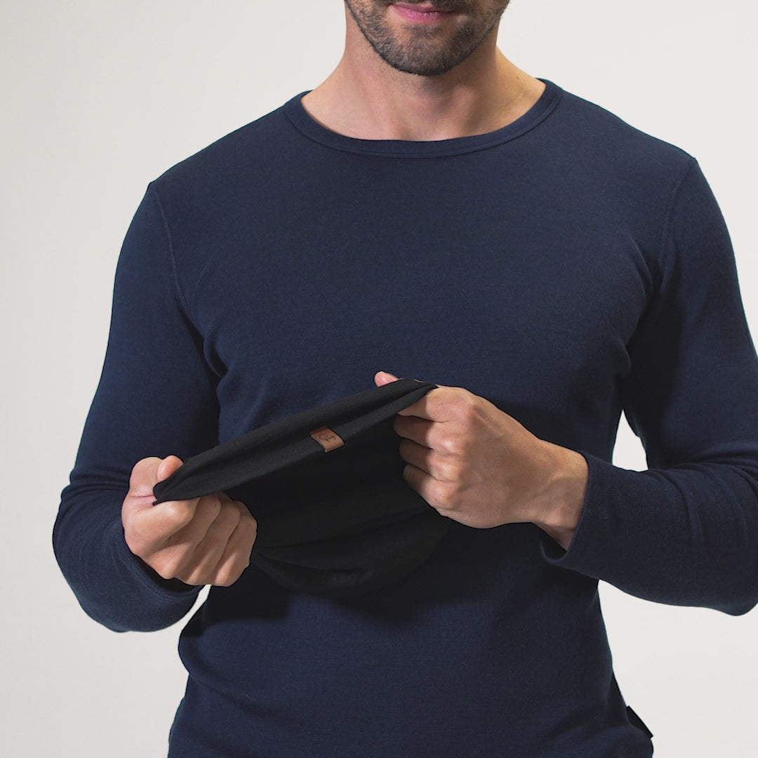 Herre Merino Hue Sort