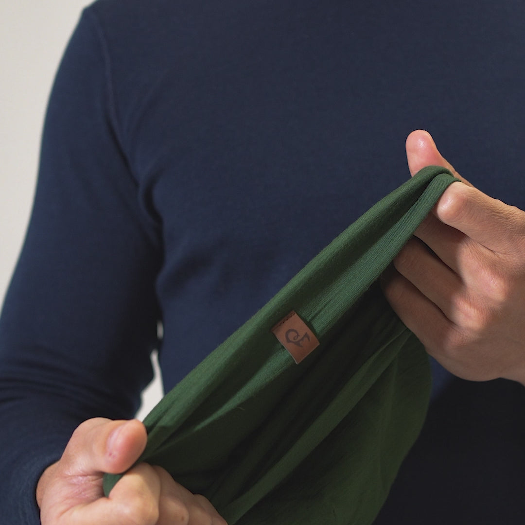 Unisex Merinould Hue Mørkegrøn