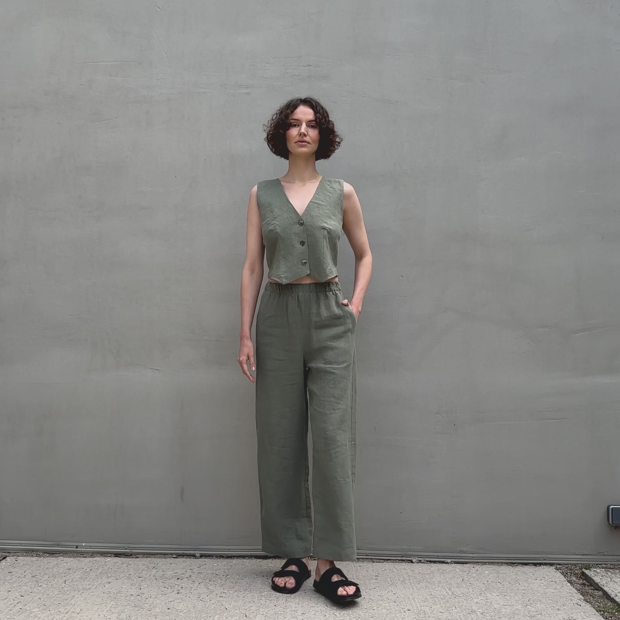 Bukser med vide ben Havana