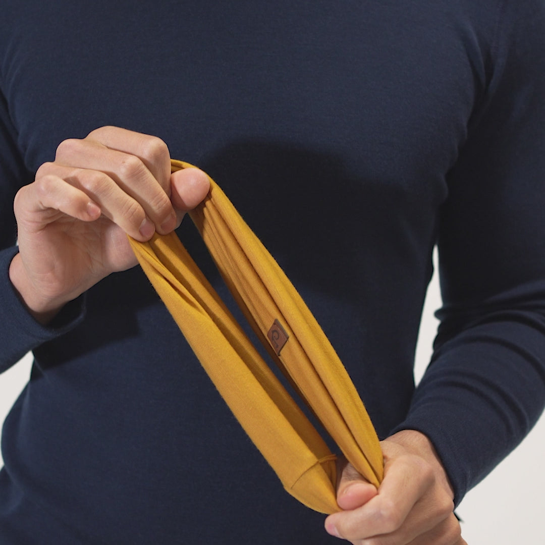 Herre Merino Halsedisse Gul