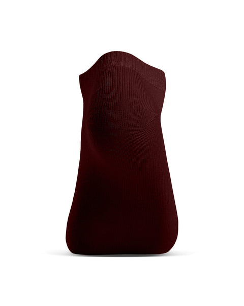 Royal Cherry bambus ankelsok, hæl- og såludsigt, blød fugttransporterende kort sok