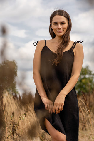 Slip Dress Liv Pure Black - XS / Pure Black
