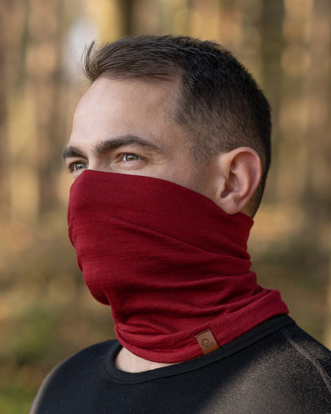 menique Unisex Merino Halsrør Royal Kirsebærfarve