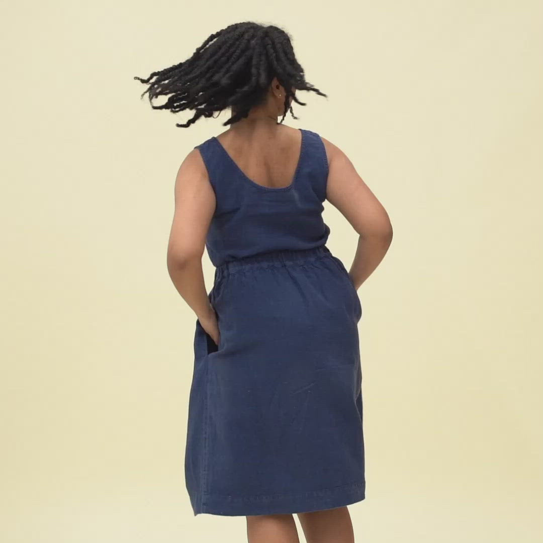 Hørtop Hana Stormblå