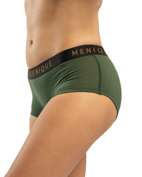Dame Merino 160 Boxershorts Mørkegrøn